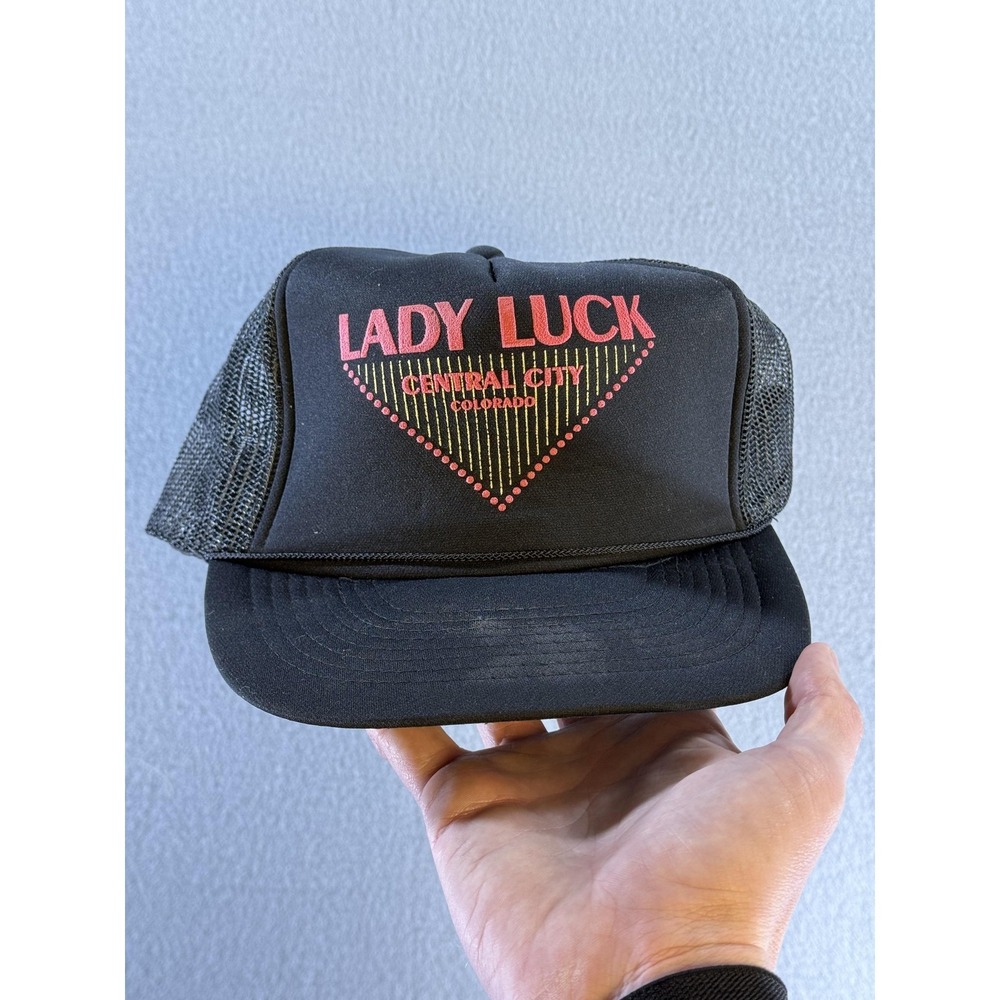 Lady Luck Central City Colorado Hat Cap Snap Back Mens One Size Black KC